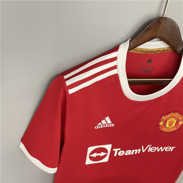 Manchester United 21-22 Kit Home Red Ronaldo #7 Soccer Jersey Football Shirt - Click Image to Close